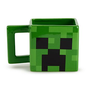 Minecraft Creeper 16oz Green Square Ceramic Mug