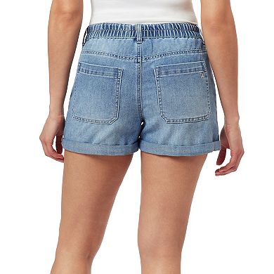 Juniors' WallFlower Dreamy Tomboy Denim Wash Shorts