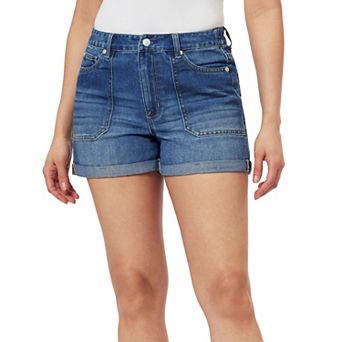 Juniors' WallFlower Dreamy Tomboy Denim Wash Shorts