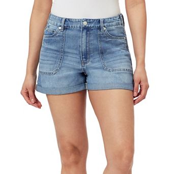 Juniors' WallFlower Dreamy Tomboy Denim Wash Shorts