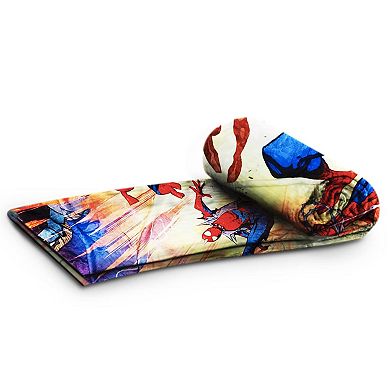 Marvel Spider-man Characters Fleece Comfy Throw Blanket For Adults & Kids, Measures 60 X 45 Inch