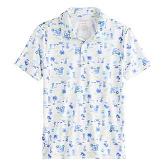 Boys 8-20 Tek Gear® Dry Tek Printed Polo in Regular & Husky