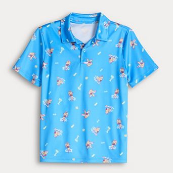 Boys 8-20 Tek Gear® Dry Tek Printed Polo in Regular & Husky