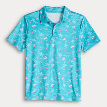 Boys 8-20 Tek Gear® Dry Tek Printed Polo in Regular & Husky