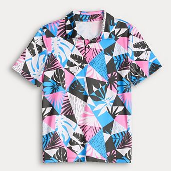 Boys 8-20 Tek Gear® Dry Tek Printed Polo in Regular & Husky