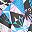Geo Tropical Pink Blue