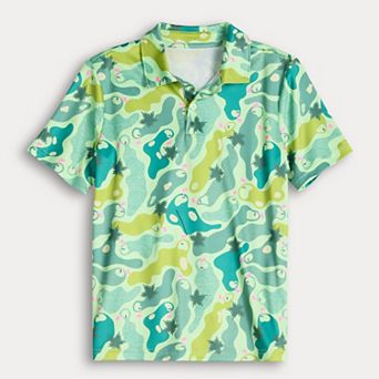 Boys 8-20 Tek Gear® Dry Tek Printed Polo in Regular & Husky