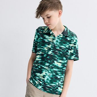 Boys 8-20 Tek Gear® Dry Tek Printed Polo in Regular & Husky