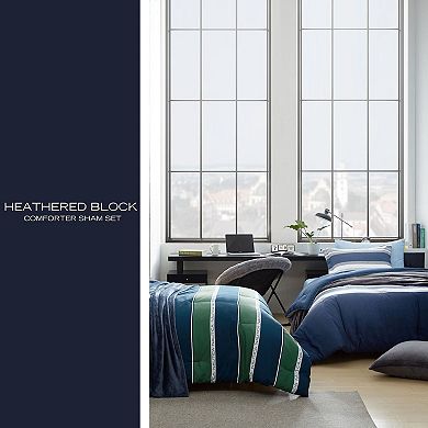 Nautica Heathered Block Comforter Set