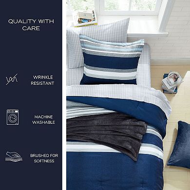 Nautica Heathered Block Comforter Set