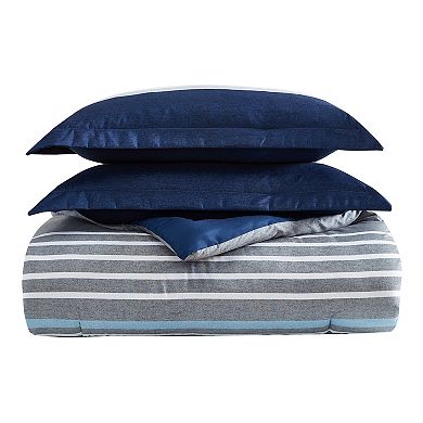 Nautica Heathered Block Comforter Set