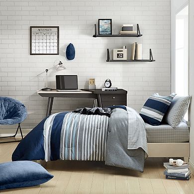 Nautica Heathered Block Comforter Set