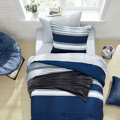 Nautica Heathered Block Comforter Set