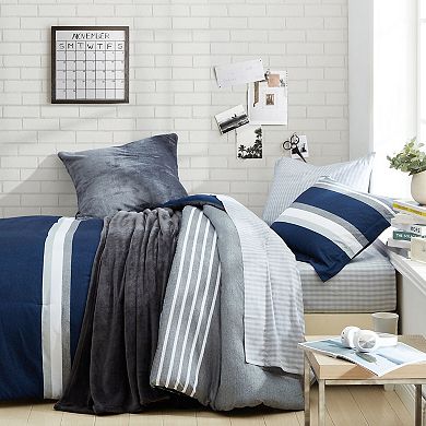 Nautica Heathered Block Comforter Set