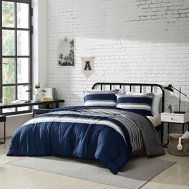 Nautica Heathered Block Comforter Set