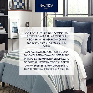 Nautica Craver Striped Comforter Set with Shams