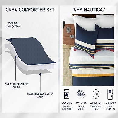 Nautica Craver Striped Comforter Set with Shams