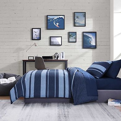 Nautica Longpoint Striped Comforter Set with Shams