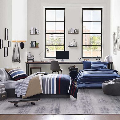 Nautica Longpoint Striped Comforter Set with Shams