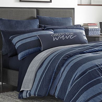 Nautica Longpoint Striped Comforter Set with Shams