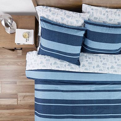 Nautica Longpoint Striped Comforter Set with Shams