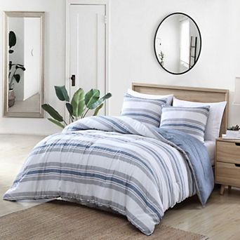 Nautica Bay Shore Striped Comforter Set with Shams