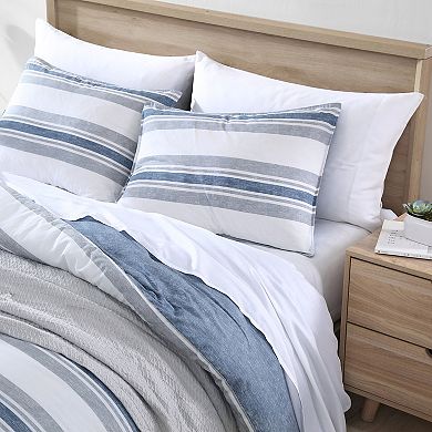 Nautica Bay Shore Striped Comforter Set with Shams