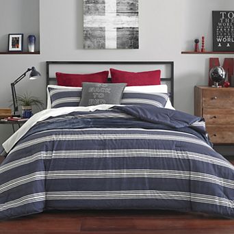 Nautica Craver Striped Duvet Set with Shams