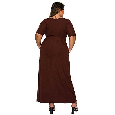Plus Size Eva Pocket Maxi Dress