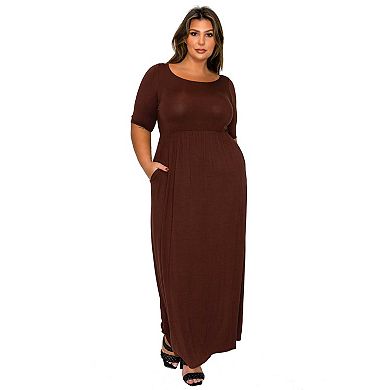 Plus Size Eva Pocket Maxi Dress
