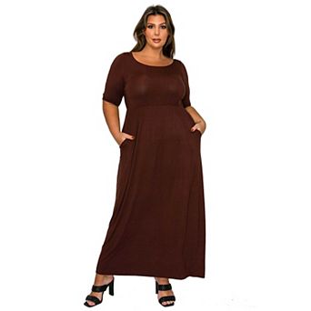 Plus Size Eva Pocket Maxi Dress