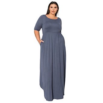 Plus Size Eva Pocket Maxi Dress