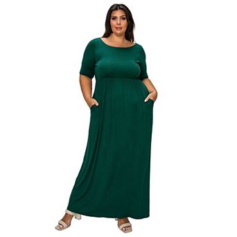 Plus Size Eva Pocket Maxi Dress