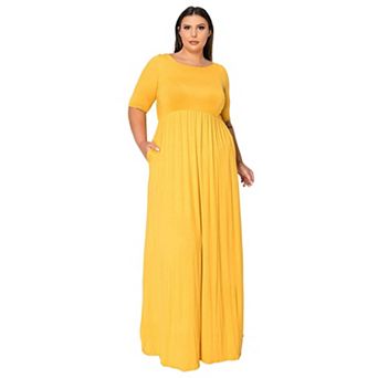 Plus Size Eva Pocket Maxi Dress