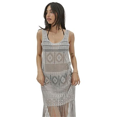 summer beach cover up dresses Anna-Kaci Swimsuit Cover Up Women Swimwear Bathing Suit Dress Sexy Bikini Beach Crochet Beachwear Loose Dress, One Size / Blue main image 1
