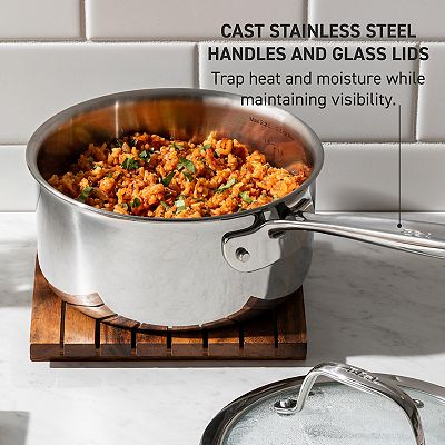 T-Fal Pro Tri-Ply Stainless Steel 10-Piece Cookware Set