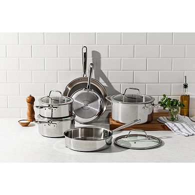 T-Fal Pro Tri-Ply Stainless Steel 10-Piece Cookware Set