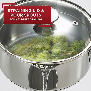 T-Fal Stainless Steel 20-Piece Cookware Set