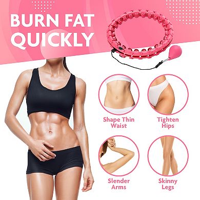 TGU Smart Weighted Hula Hoop with Built-In Timer