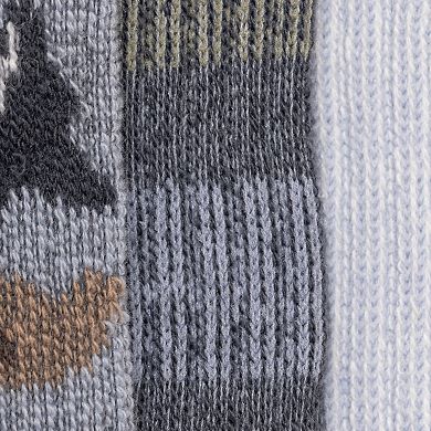 Men's MUK LUKS 3-Pack Crew Hike Heat Retaining Socks