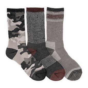 Men's MUK LUKS 3-Pack Crew Hike Heat Retaining Socks