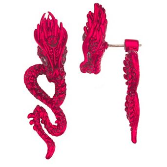Simply Vera Vera Wang Dragon Front-Back Earrings