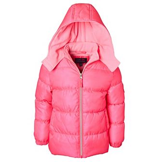 Girls 7-16 Pink Platinum Classic Ripstop Puffer Jacket
