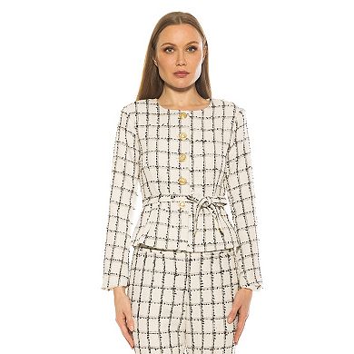 Women's ALEXIA ADMOR Arjun Long Sleeve Jacket with Waist Tie