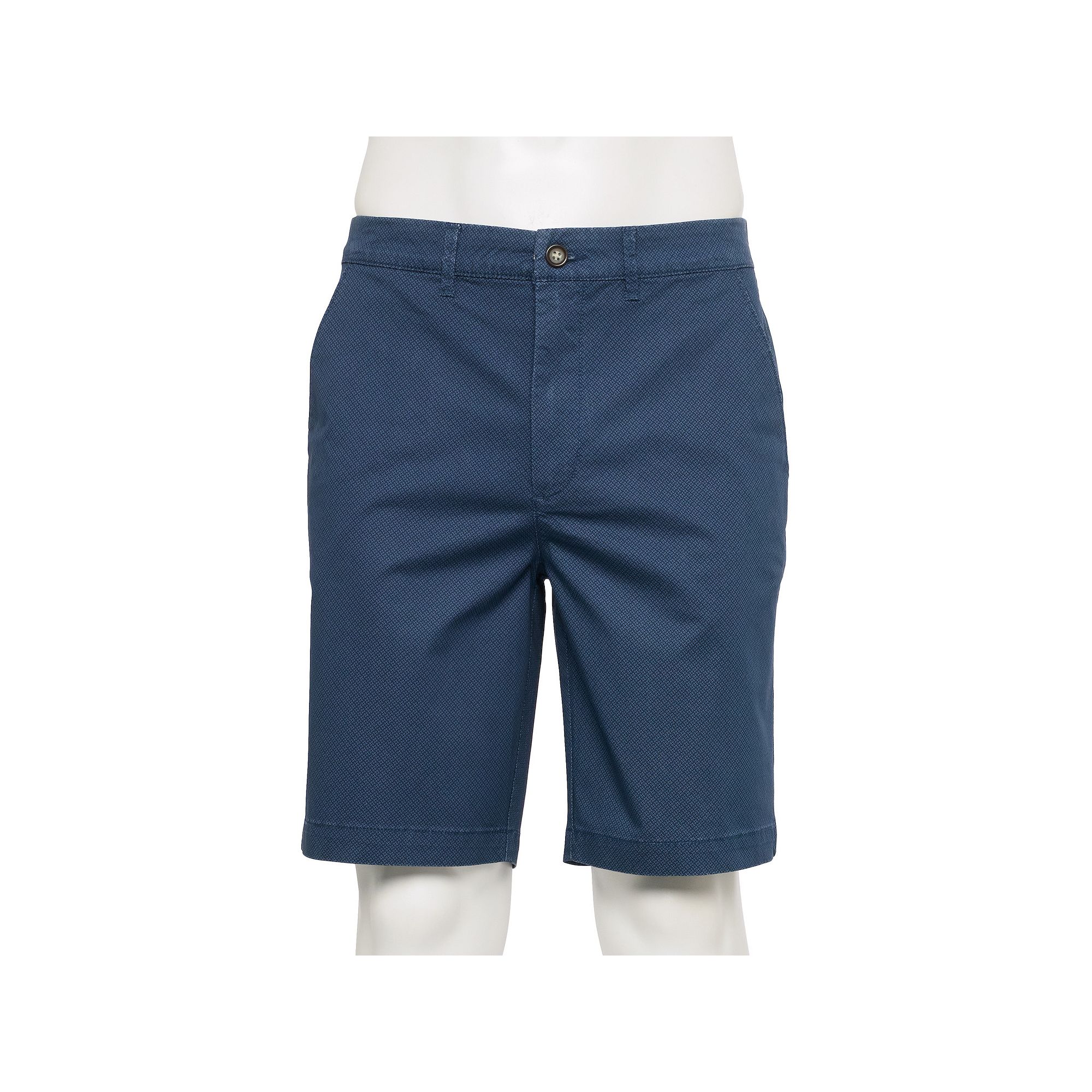 Mens Tricots St Raphael Mini Pattern Chino Shorts, Size: 30, Blue Texture