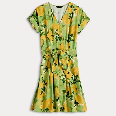 Women's Simply Vera Vera Wang Wrap Tie-Front Dress