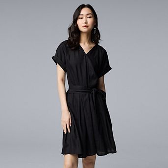 Women's Simply Vera Vera Wang Wrap Tie-Front Dress