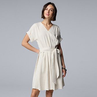 Women's Simply Vera Vera Wang Wrap Tie-Front Dress