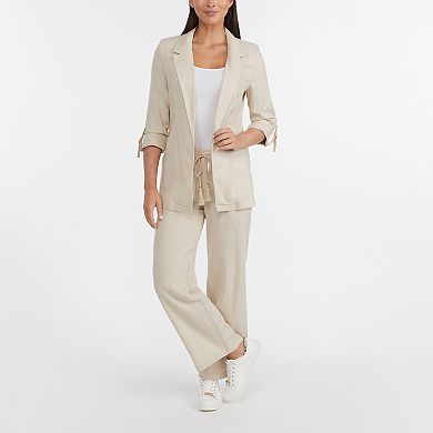 Women's Ellen Tracy Linen Wide Leg Drawstring Pants