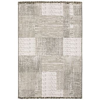 StyleHaven Garabaldi Textured Geometric Square Indoor/Outdoor Area Rug